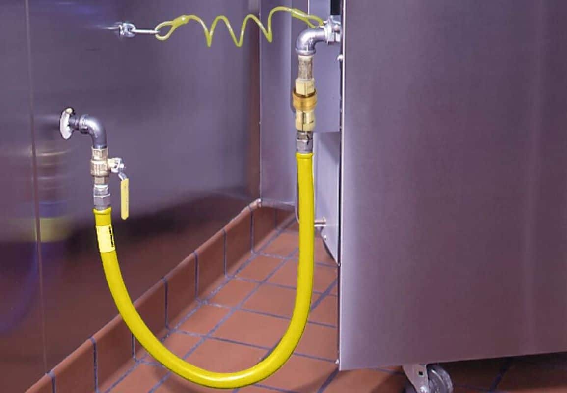 Gas line for safety issues