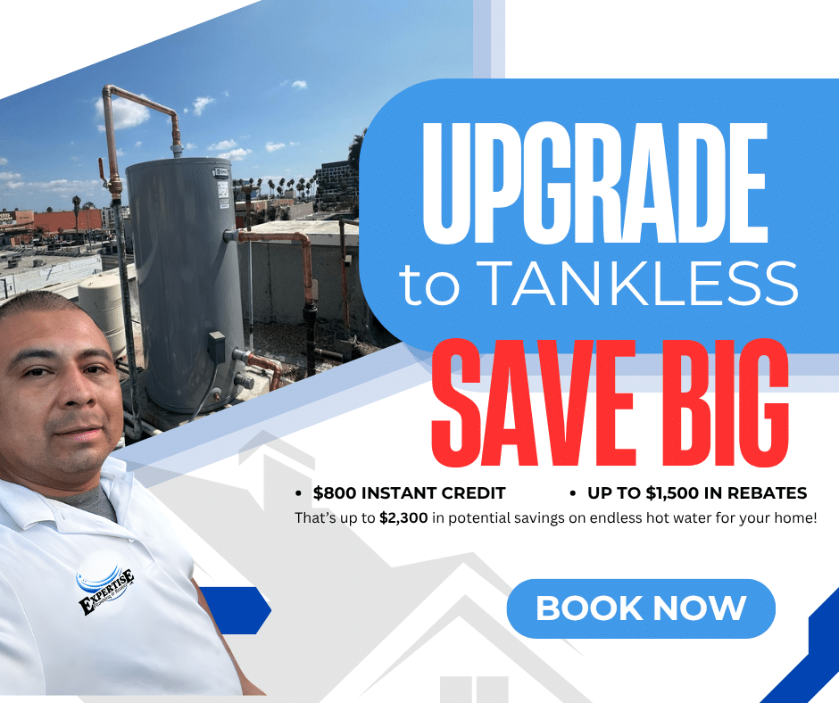 Tankless water heater installation promotion