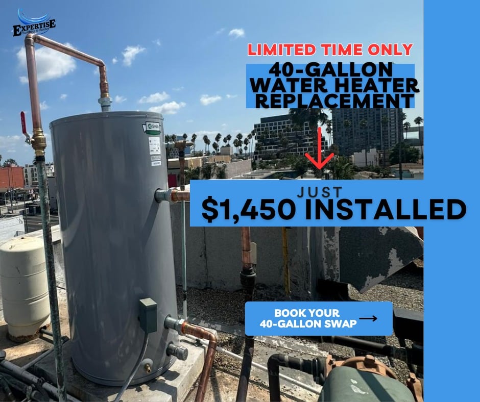 Affordable water heater replacement promotion