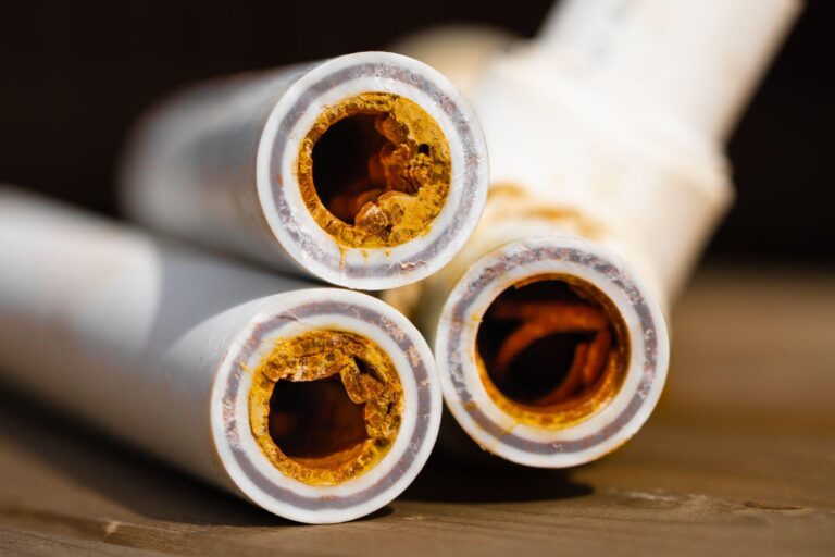 hard water on pipes