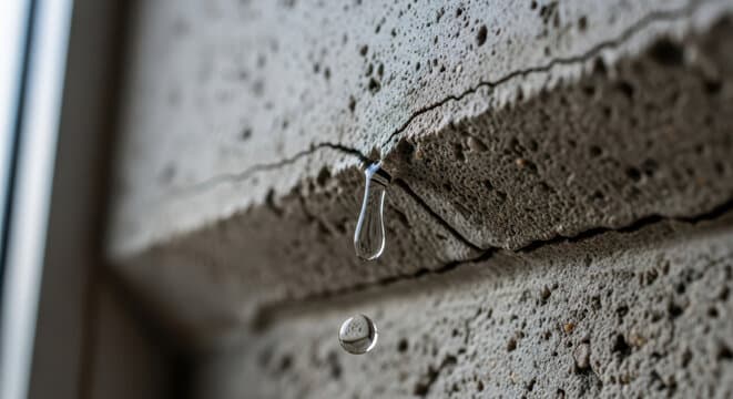 slab leak wall