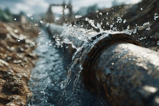 water main break