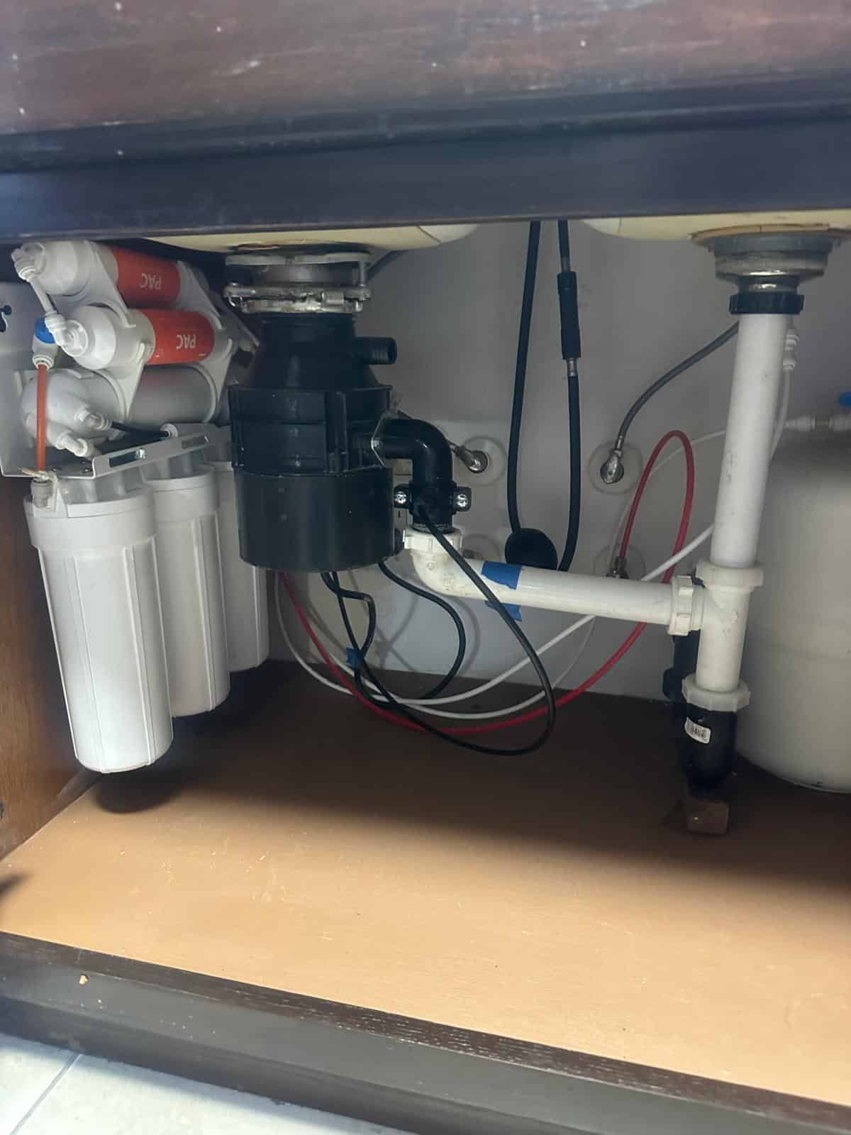 Garbage disposal before installation